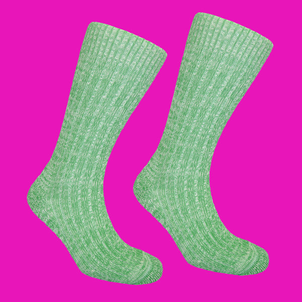 Green Speckled Socks 