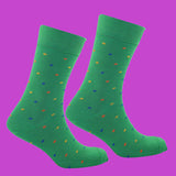 Small Green Spotty Socks 