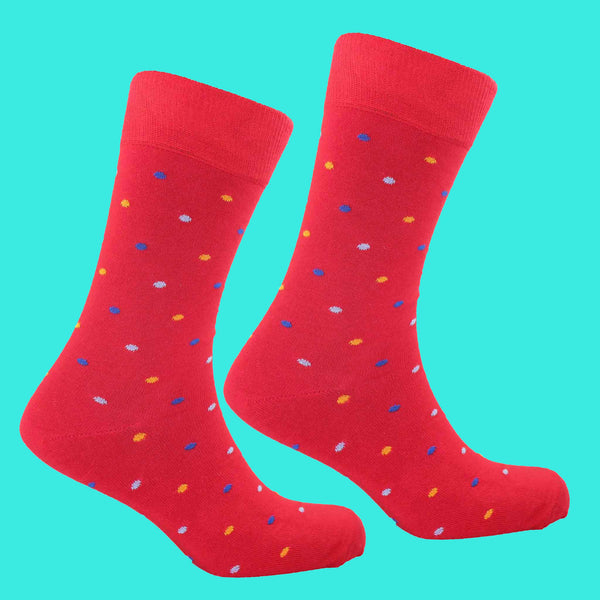 Small Red Spotty Socks