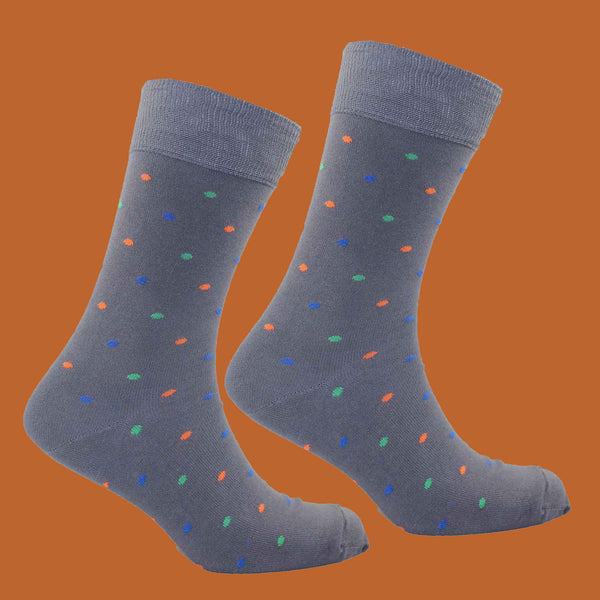 Small Grey Spotty Socks