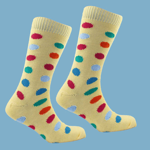 Spotty Yellow Sock