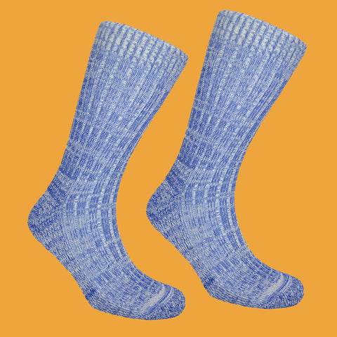 Blue Speckled Socks