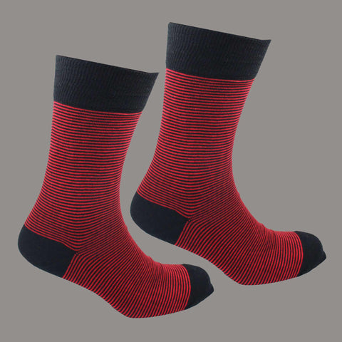 Men's Elgin Socks - Black/Red