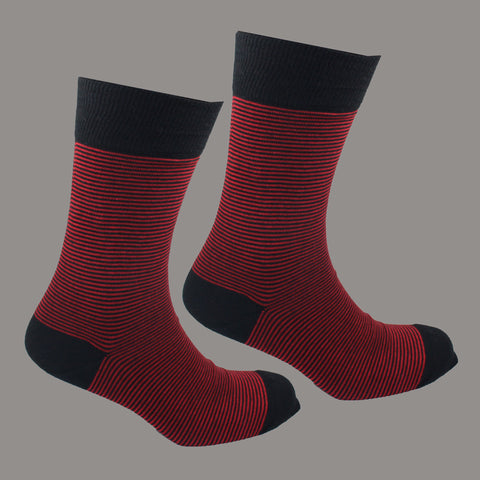 Men's Elgin Socks - Black/Ecru