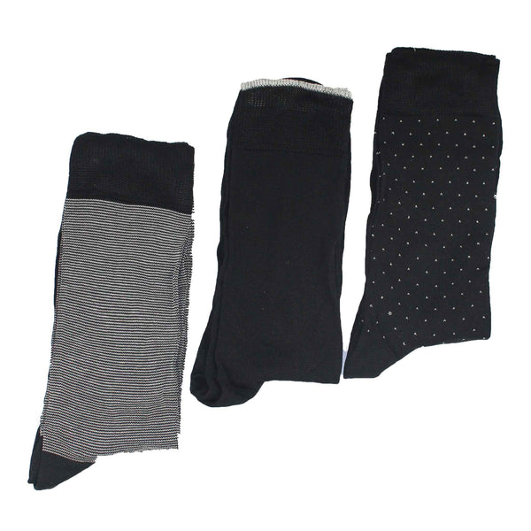 Men's 100% Mercerised Cotton Nigel Hall Socks - Marine/Ecru