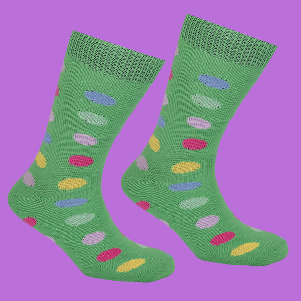 Green Spotty Sock