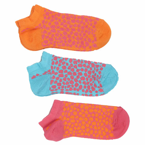 Women's 100% Bamboo Trainer Socks - Funky Animal Print